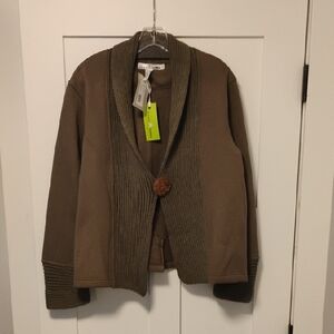 Neon Buddha Granite Knit Collar Cardigan